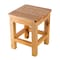 Alfi Brand 10"x10" Square Wooden Bench/Stool Multi-Purpose Accessory AB4407 - alternate 1